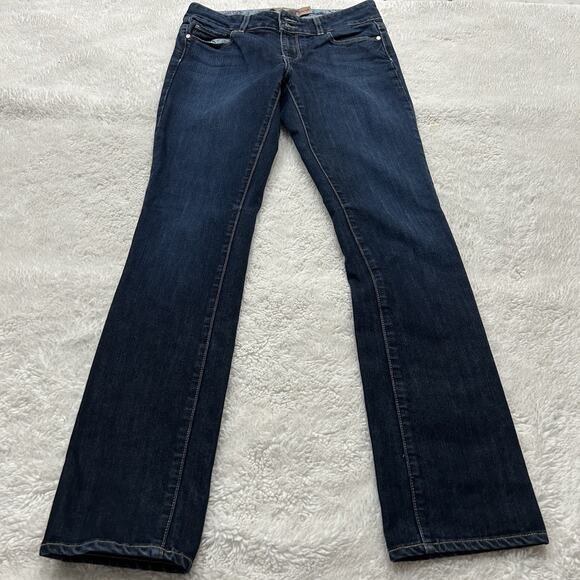Paige VTG Y2K Hidden Hills Flare Boot Cut Denim Blue Jeans Womans Size 29x31 - Picture 2 of 8